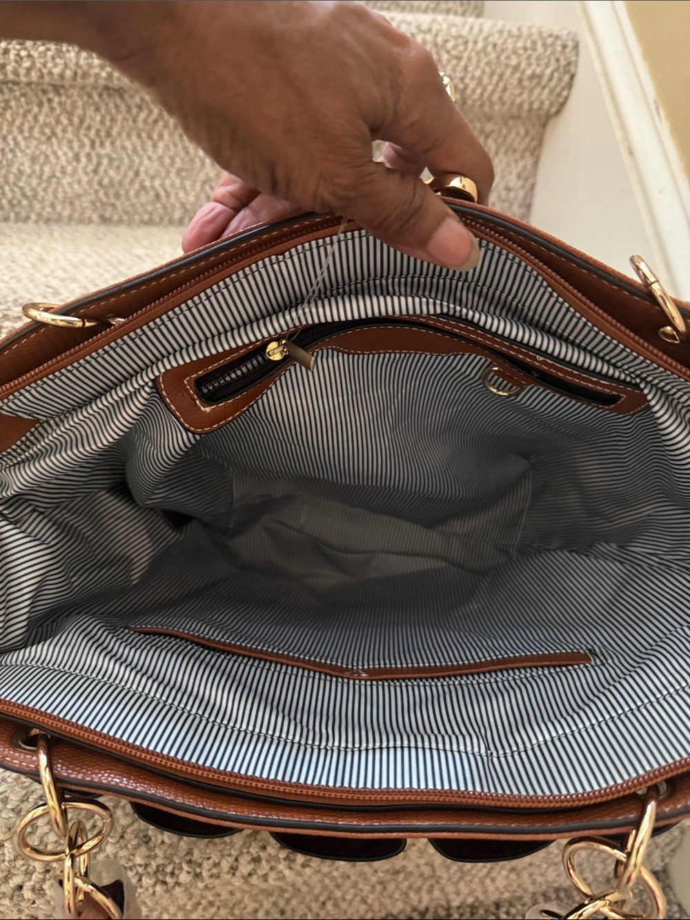 Multi Python Snake Skin Satchel - Picture 6 of 6